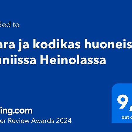 Avara Ja Kodikas Huoneisto Parvekkeella เฮโนลา ภายนอก รูปภาพ